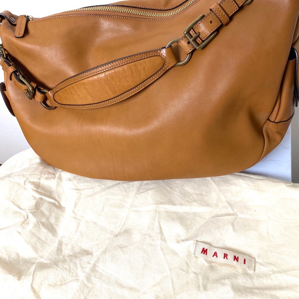 Marni Leather Shoulder Bag - Picture 7 of 12